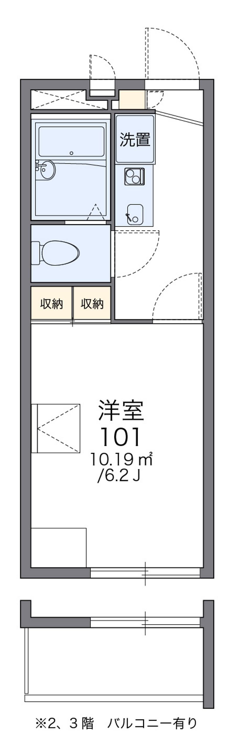 レオパレス梅田 間取図