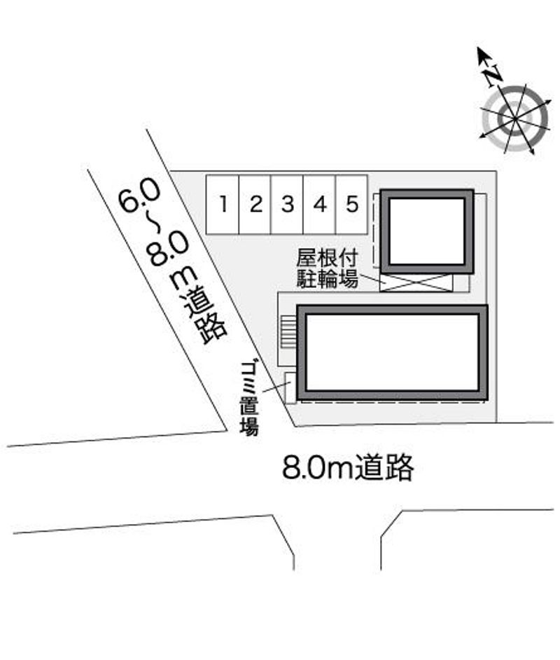レオパレスＰＲＵＮＵＳ 配置図