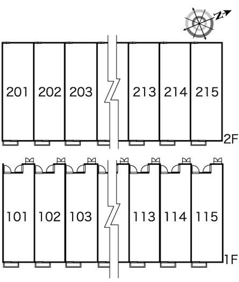レオパレストータスⅣ 間取配置図