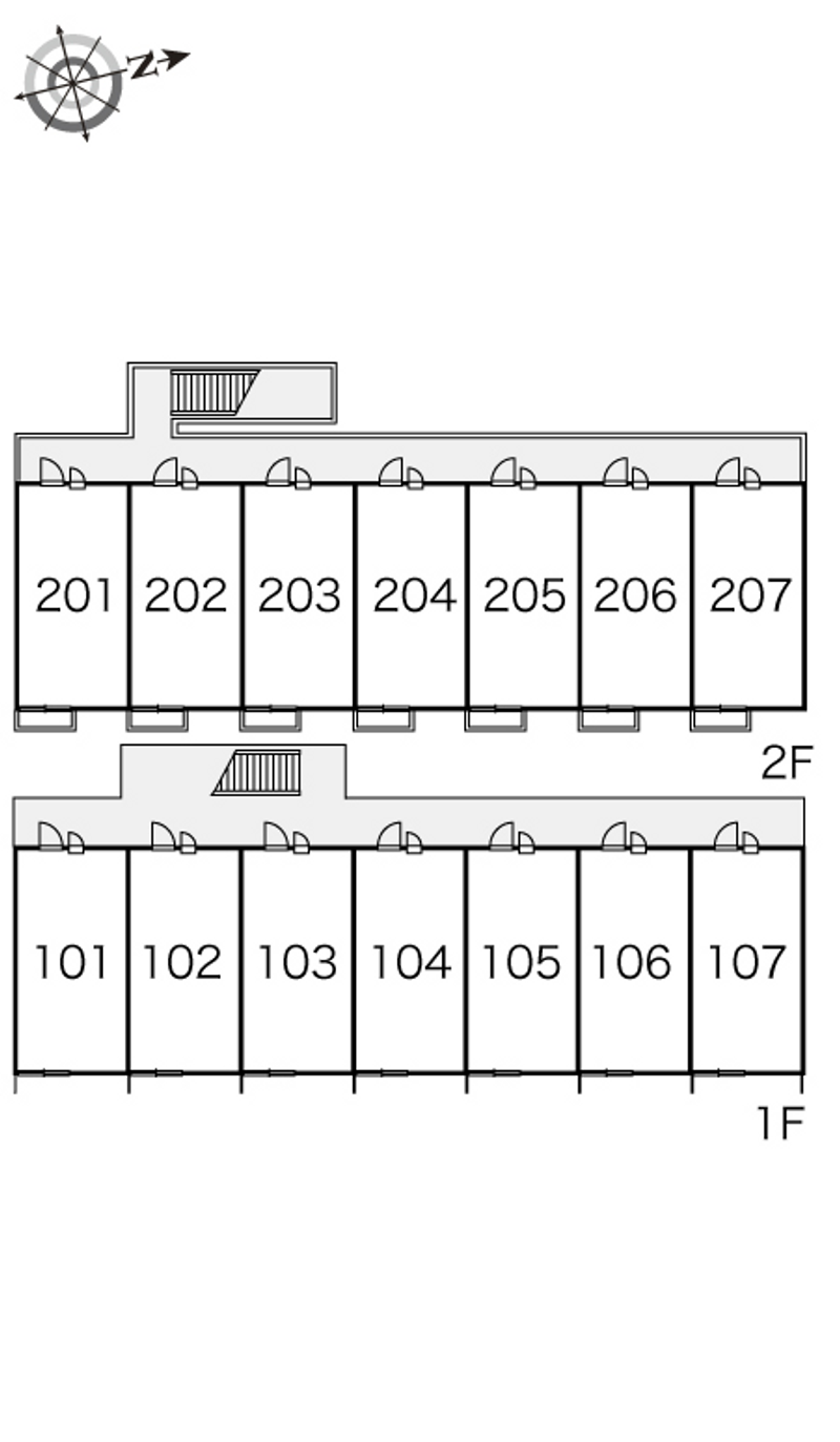 レオパレスグロリアスⅢ 間取り配置図