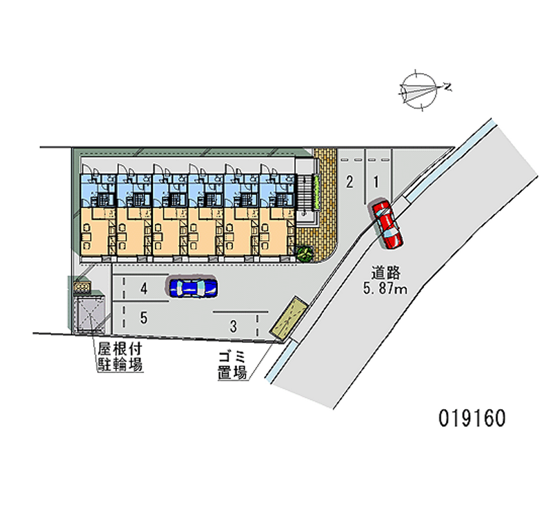 レオパレス窪本町 区画図