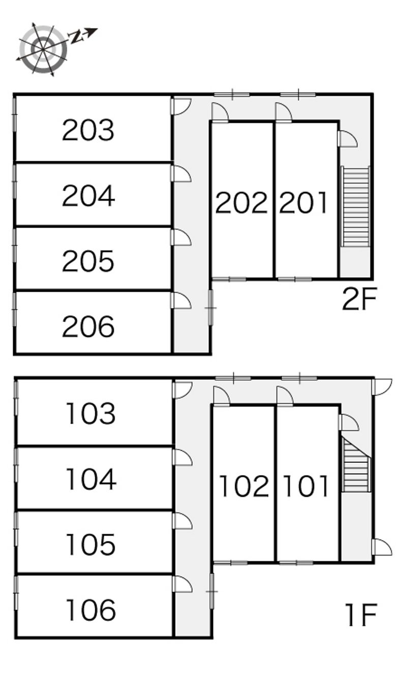 レオパレスグレイス 間取配置図