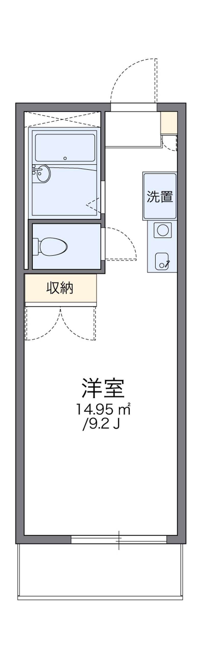 レオパレスハピネス昭和 間取図