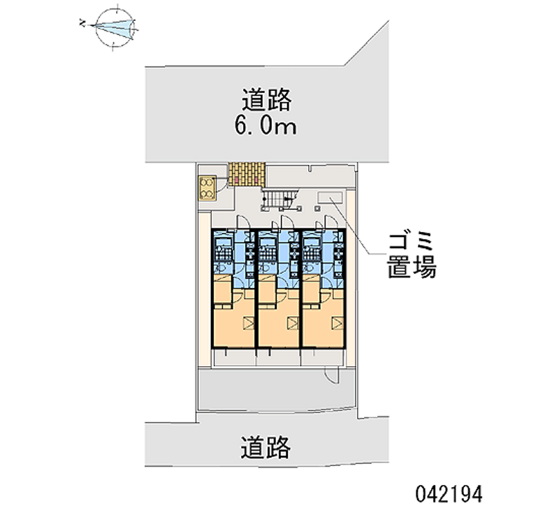 レオパレス紫野 区画図