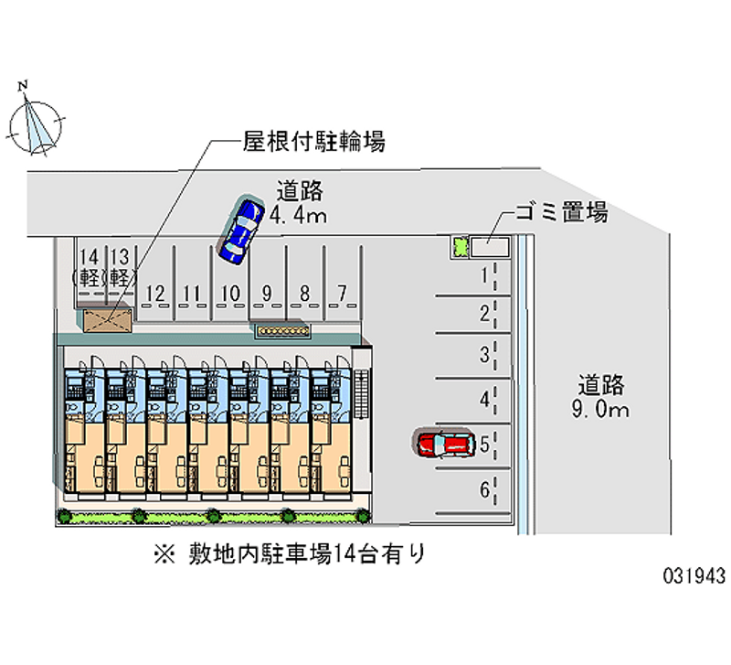 レオパレスＴＡＭ 月極駐車場