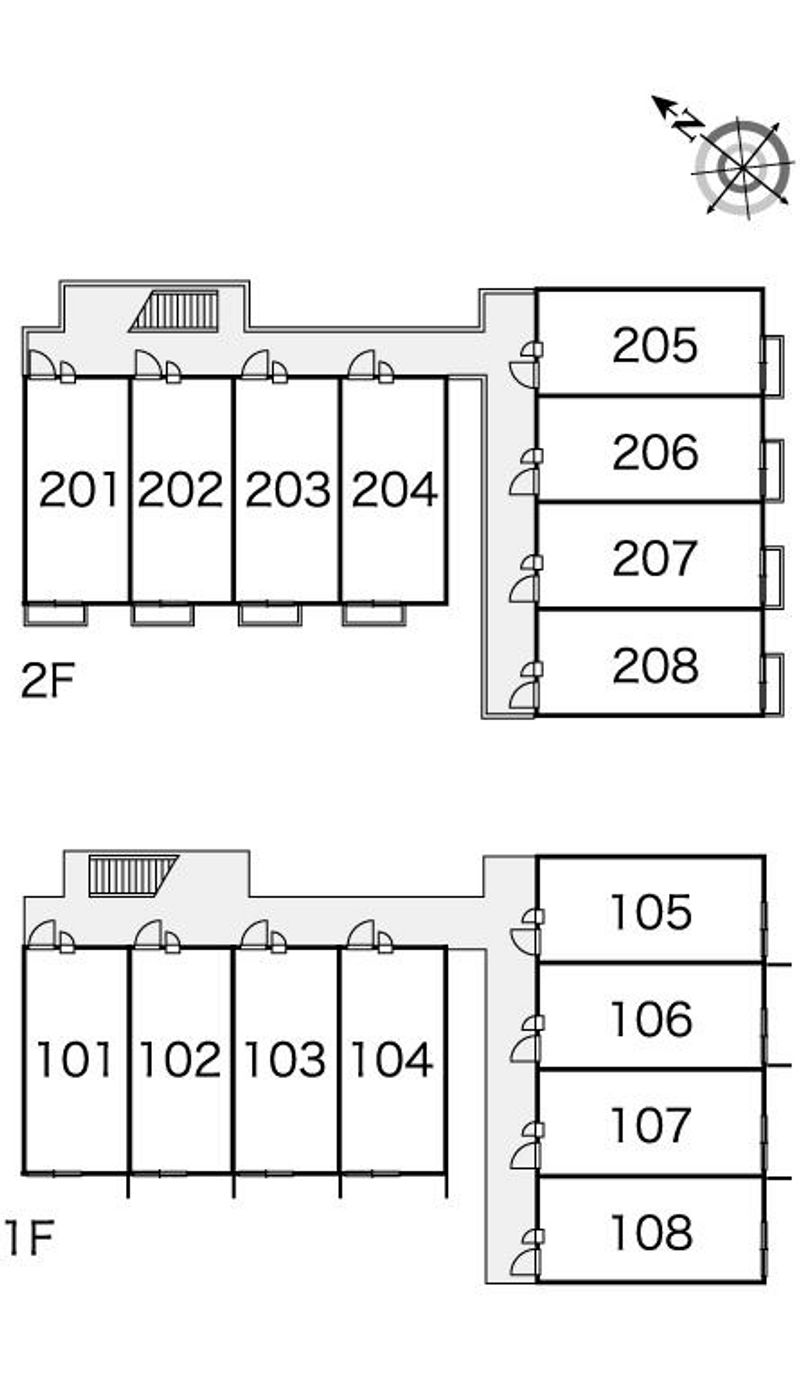 レオパレスメルベーユ 間取配置図