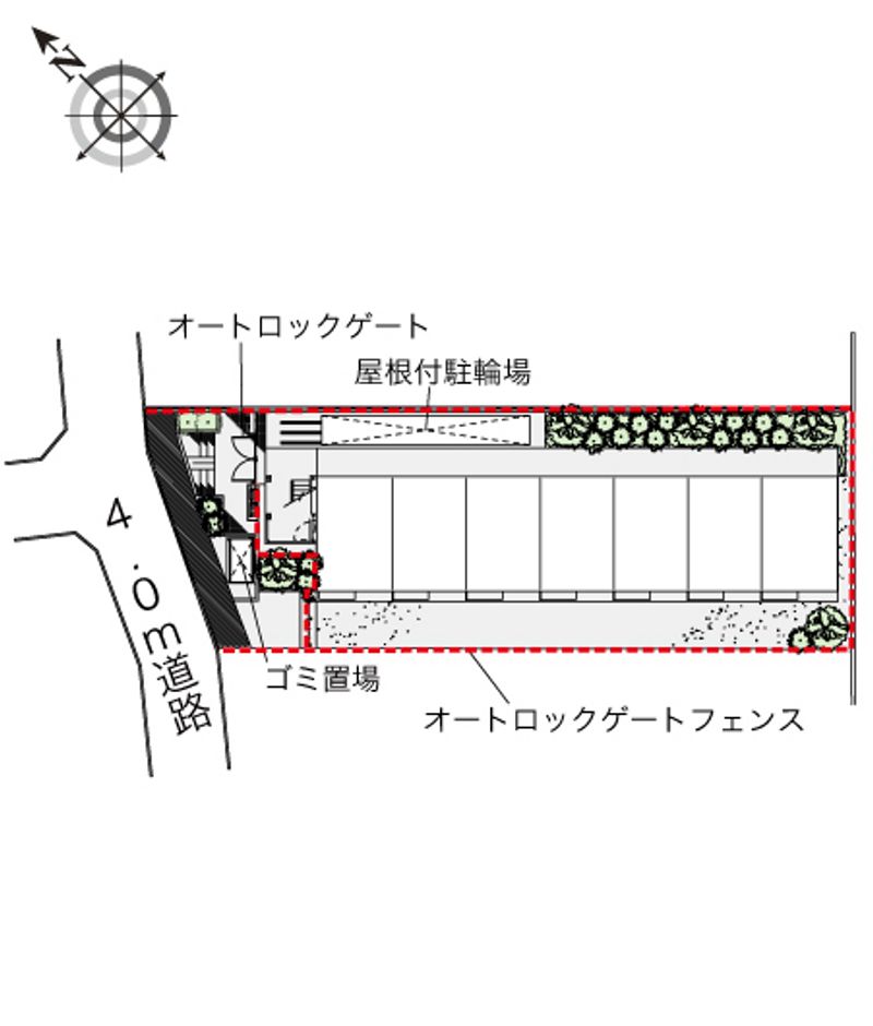 レオパレス七郎兵衛 配置図