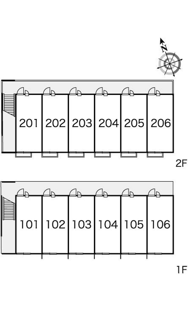 レオパレス碧新 間取配置図