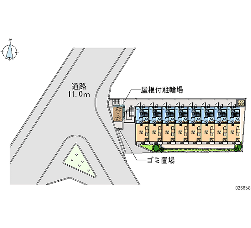 レオパレス三国 区画図