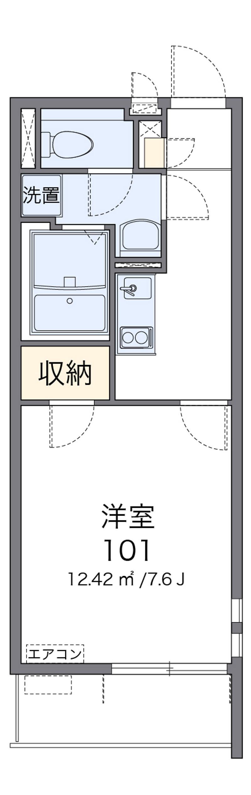 クレイノ氷川の杜 間取図