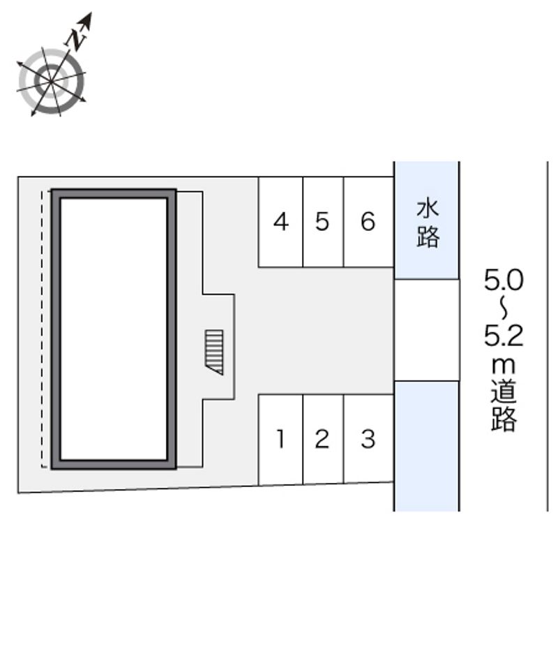 レオパレスロジュマン　デュオ 配置図