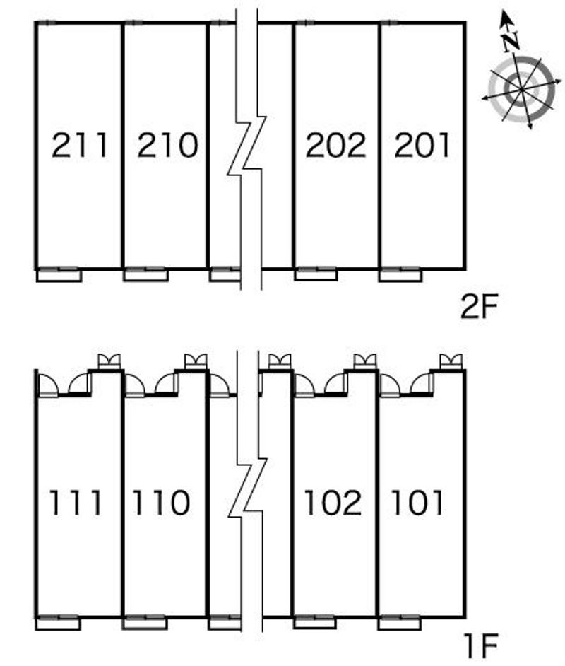 レオパレスファースト神田 間取配置図