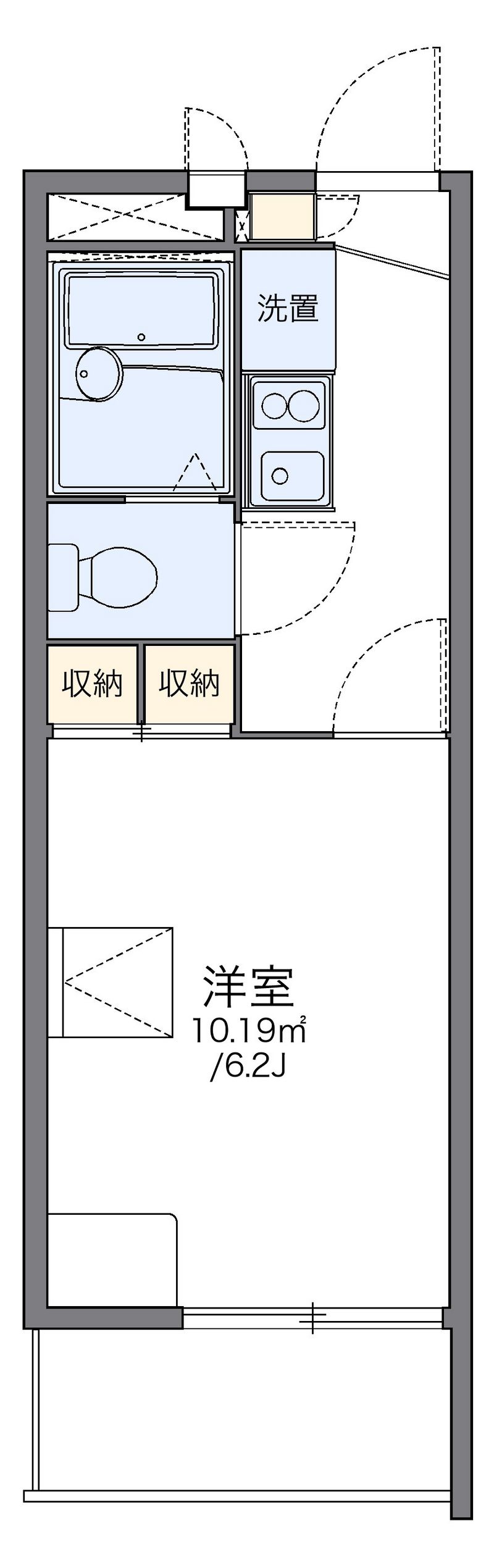 レオパレス東大曽根 間取図