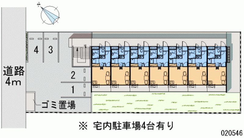 レオパレスセードル 月極駐車場