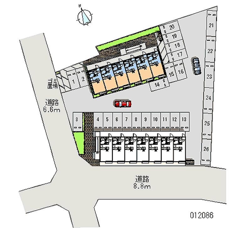 12086 Monthly parking lot