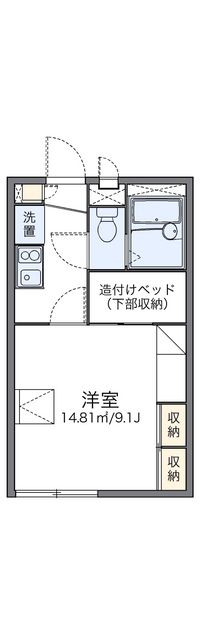 レオパレスルミエール 間取り図