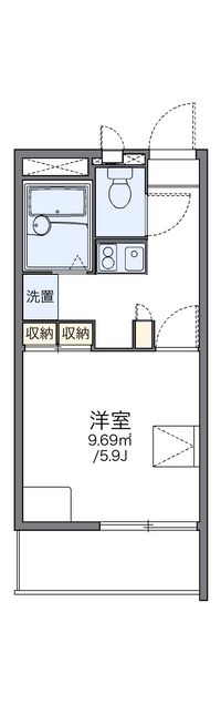 レオパレス霞ヶ関第一 間取り図