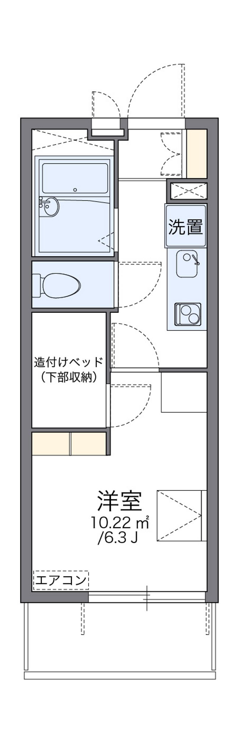 レオパレスビスタリー清 間取図