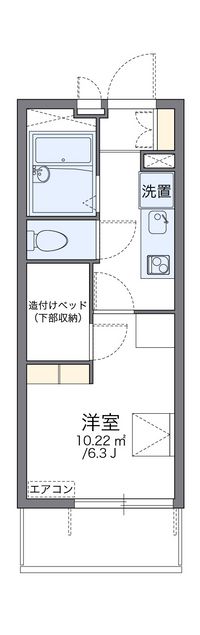 レオパレスビスタリー清 間取図