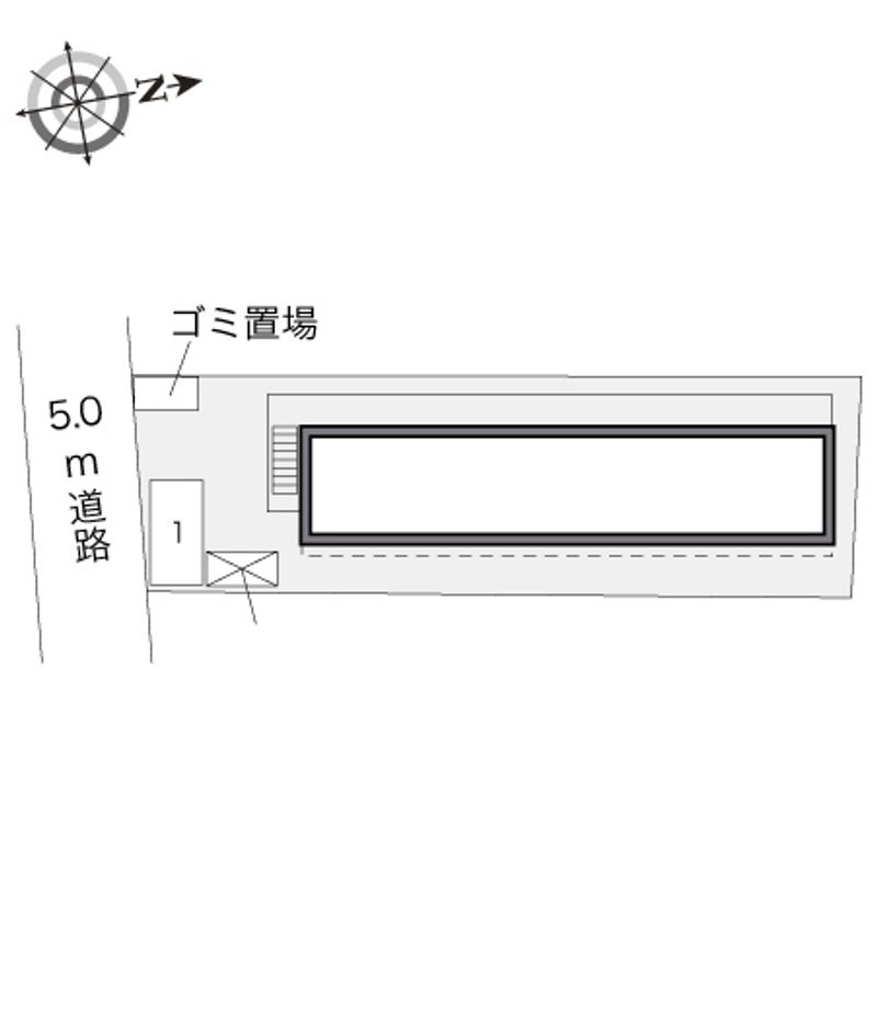 レオパレス武蔵ヶ丘Ⅱ 配置図