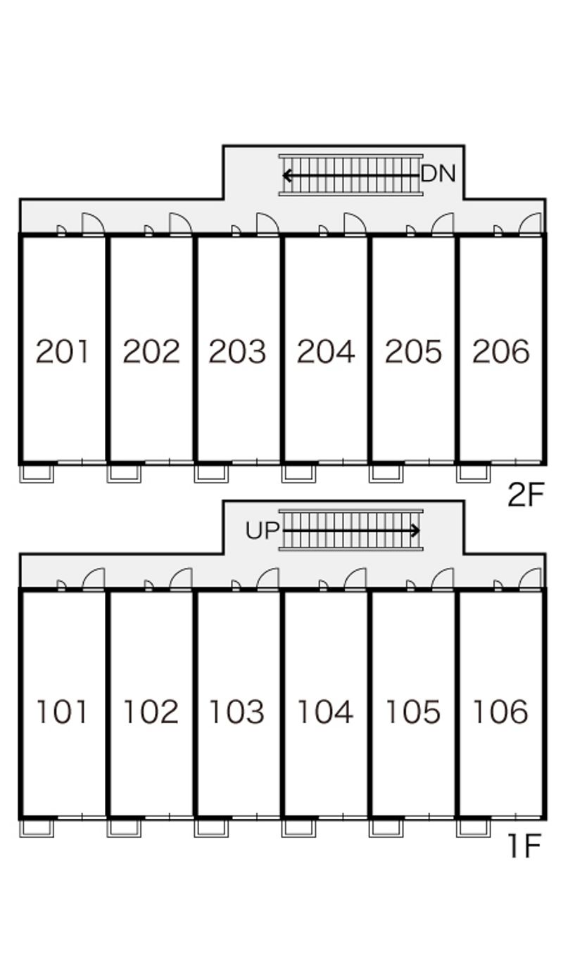 レオパレス猪名川 間取配置図