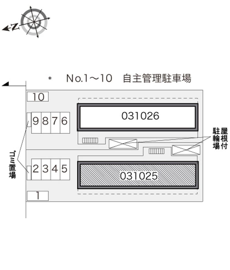 レオパレスヴィルヌーブ川崎Ａ 配置図
