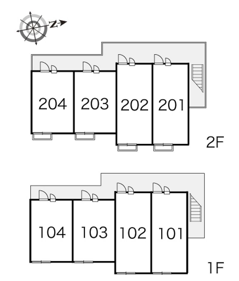 レオパレスシャルム 間取り配置図