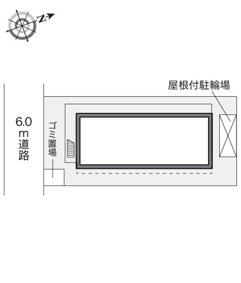 レオパレスラ　メゾン三郷 配置図