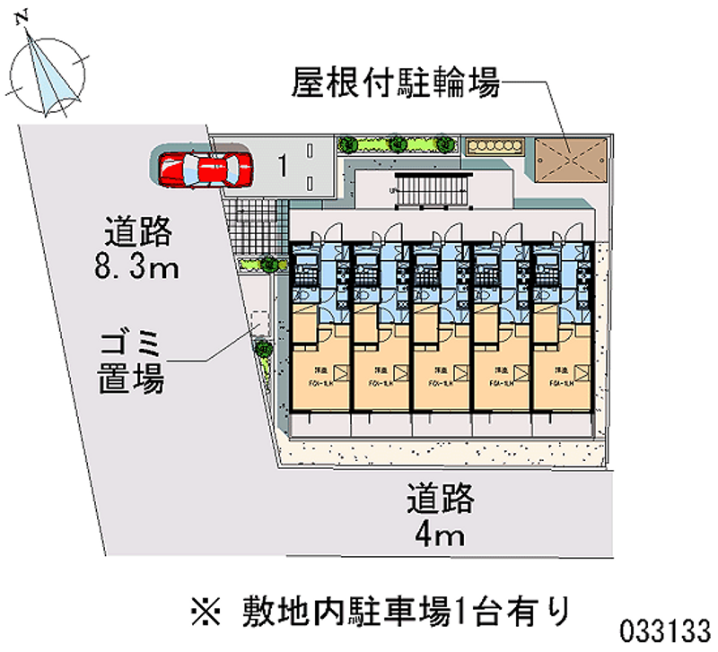レオパレス石神井庭 区画図