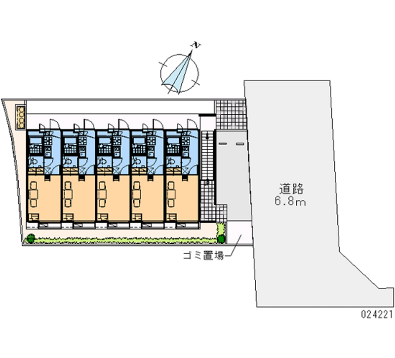 レオパレスパレス三島 区画図