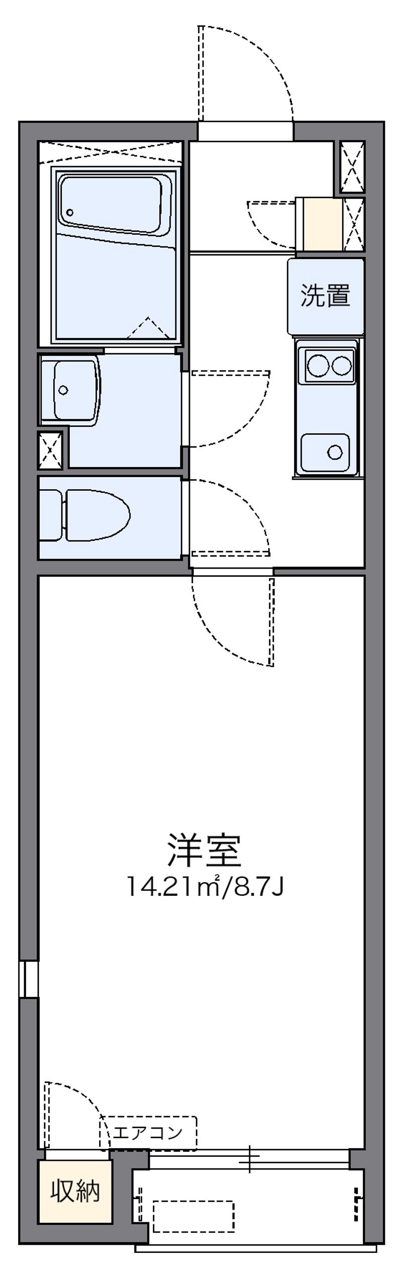 レオネクストカーサ大和Ⅱ 間取図