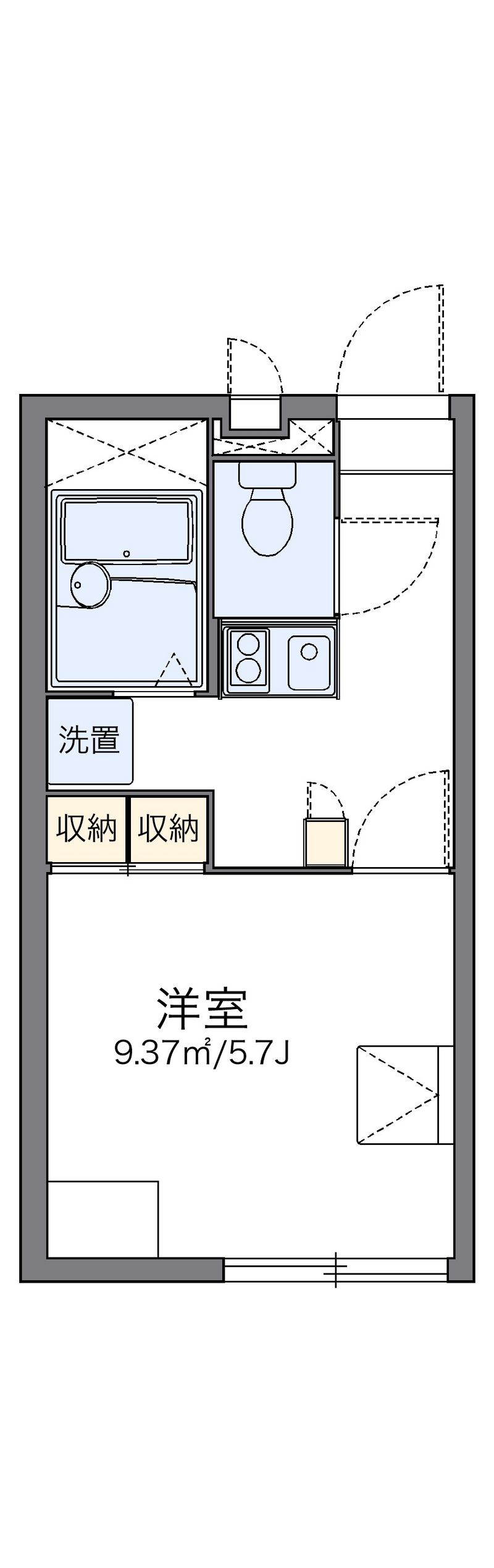 レオパレスエルミタージュ 間取図