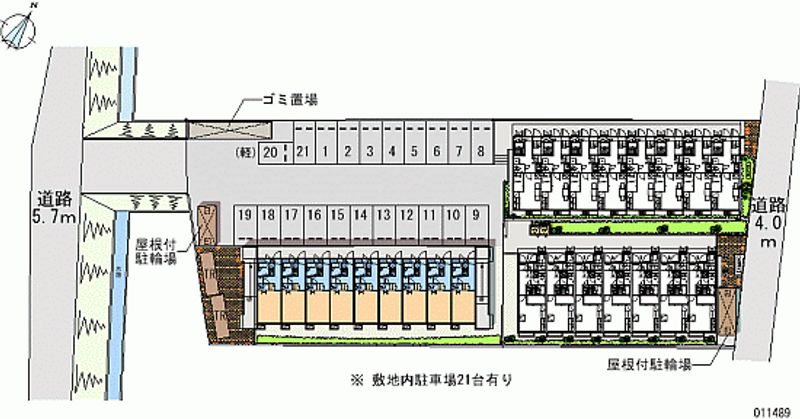 11489 Monthly parking lot