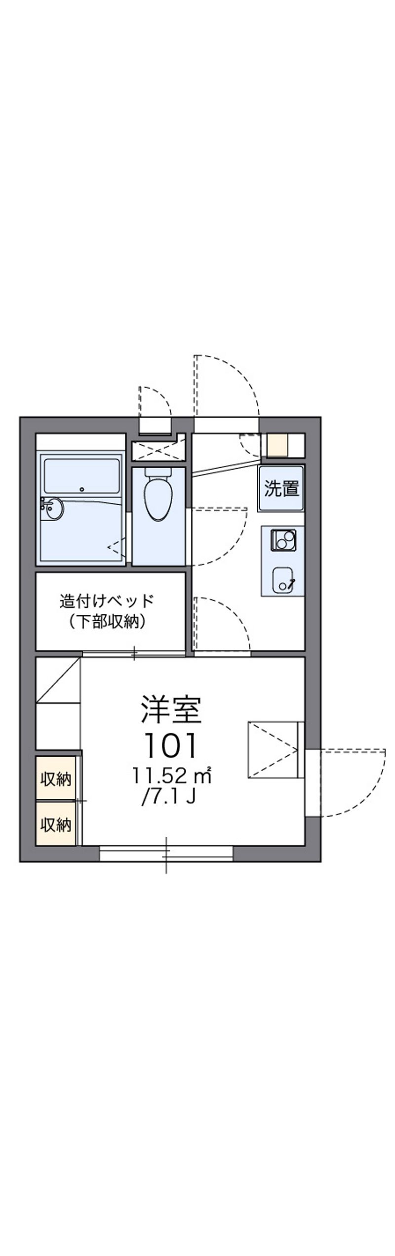 レオパレスＳｈｉｎｍｅｙ 間取図