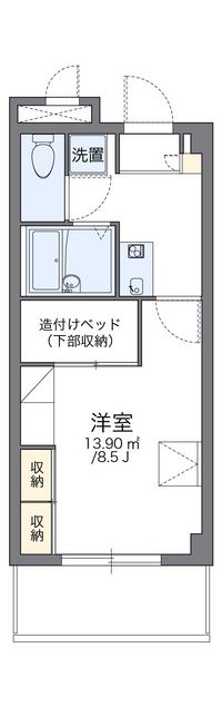 レオパレス小禄當間 間取り図