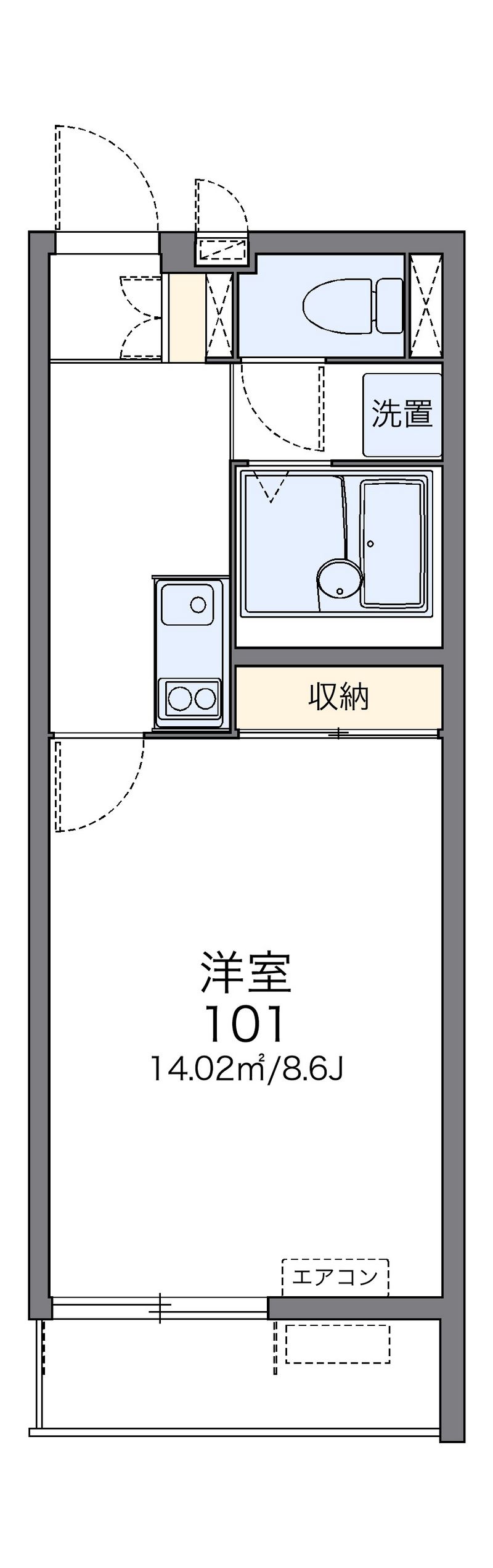 レオネクスト山王フォースイ 間取図