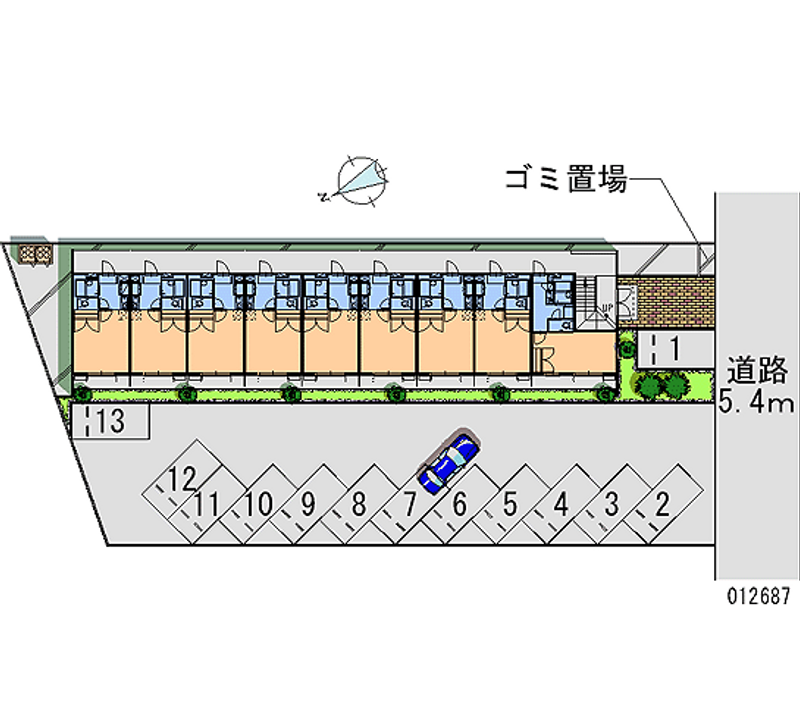 レオパレスシャンテ四之宮 月極駐車場