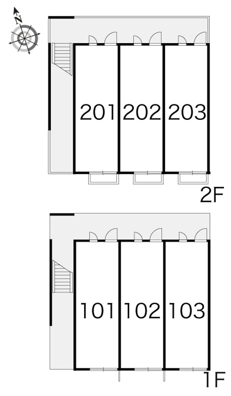 レオパレススターチスⅡ 間取配置図