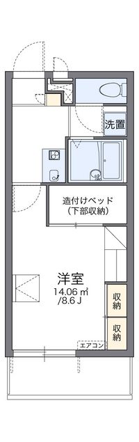 レオパレスカナタコ 間取り図