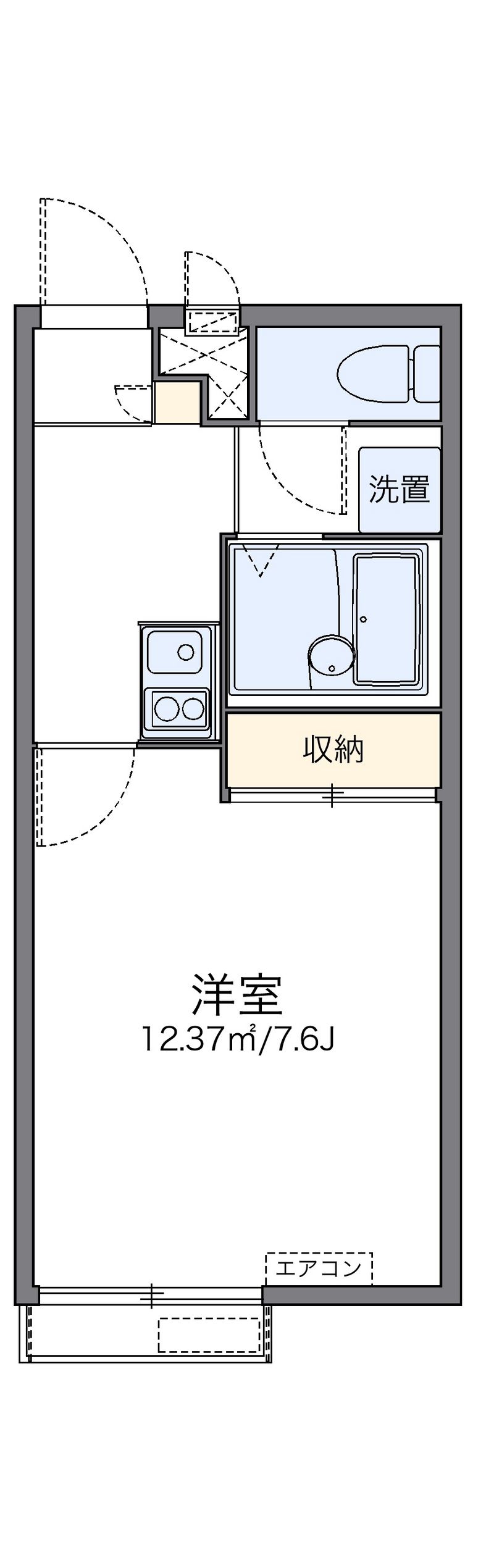 レオパレスアメイシャ 間取図
