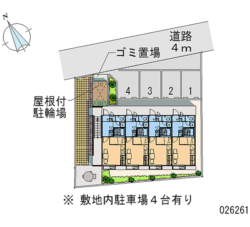 レオパレス宗久荘 月極駐車場