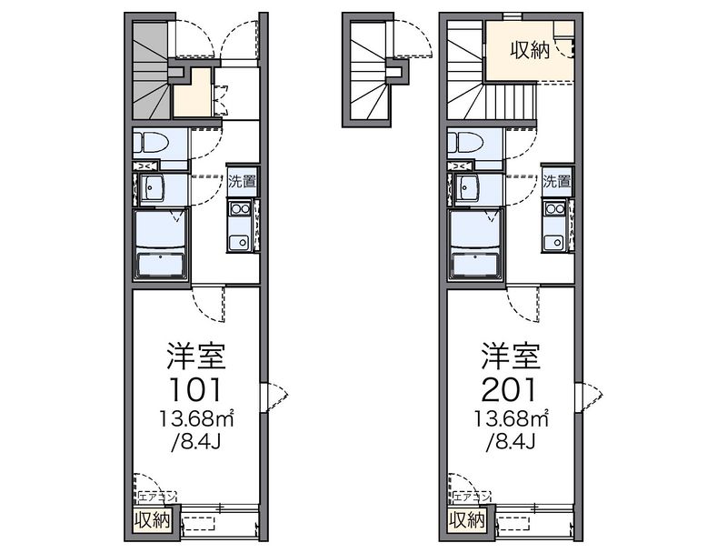 レオネクストいなほ 間取図
