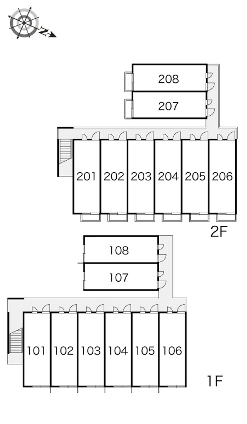 レオパレスコージーコート 間取配置図