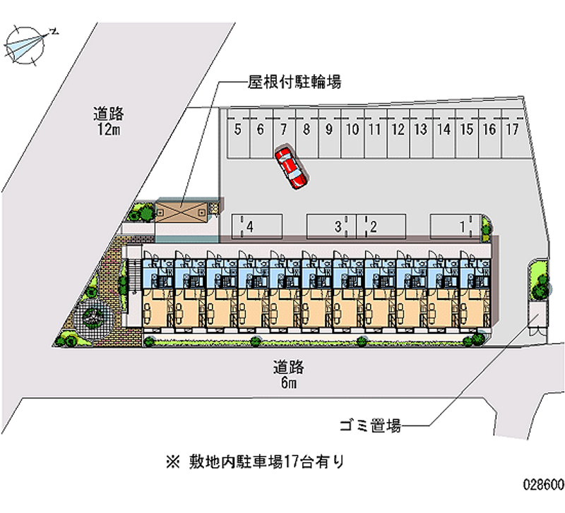 レオパレスｃｈａｒｍａｎｔ 月極駐車場