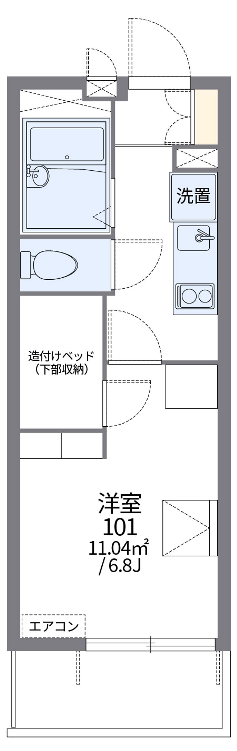 レオパレスカサブランカ柏 間取図
