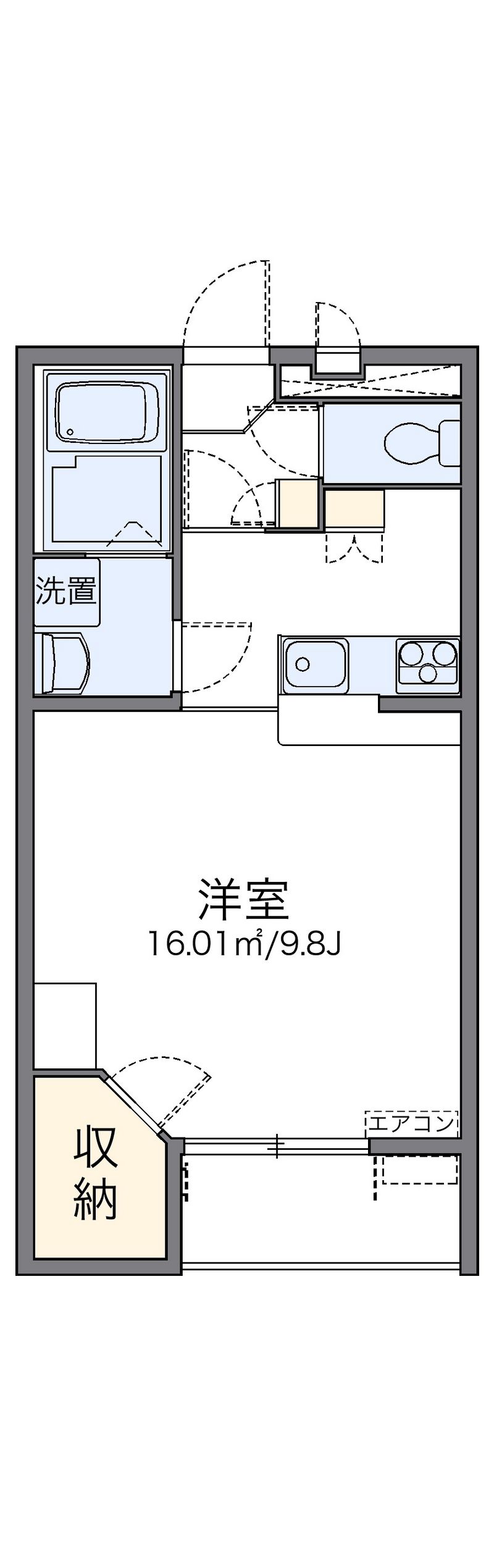 レオパレス花鳥 間取図
