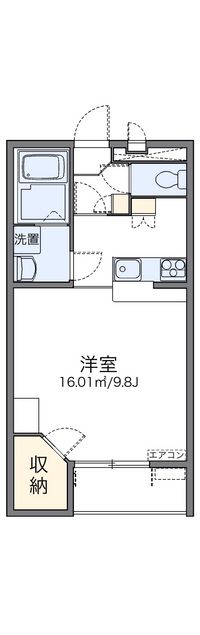 レオパレス花鳥 間取り図