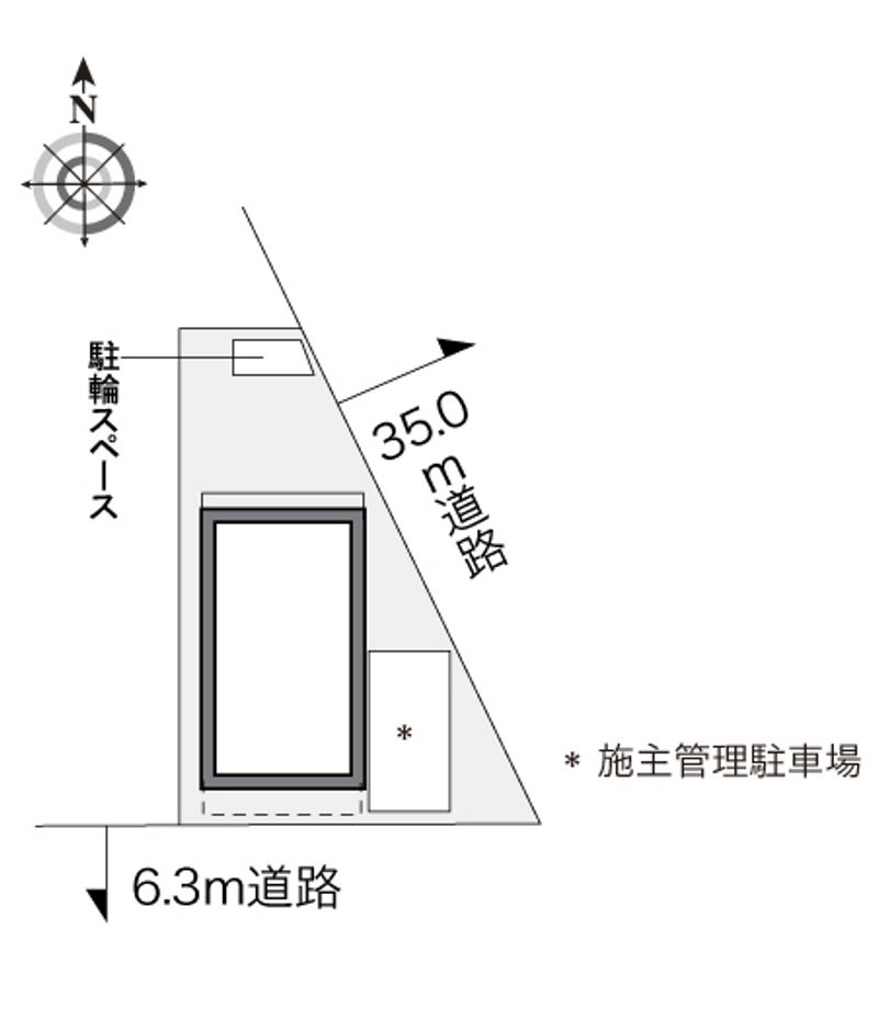 レオパレスなかやまⅡ 配置図
