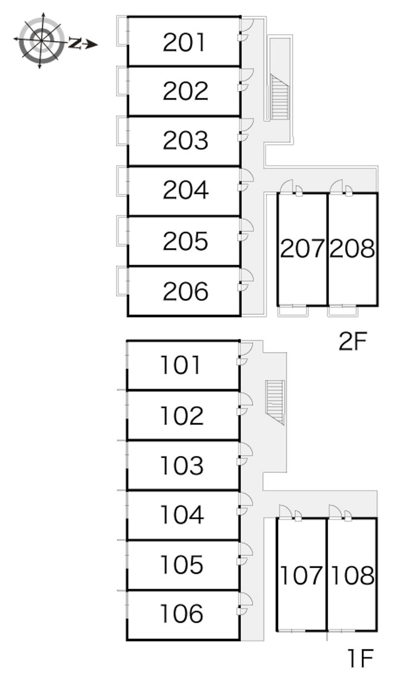 レオパレス輝 間取配置図