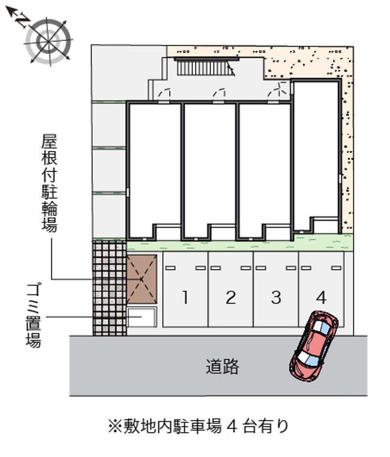 レオネクストグリーンヴィラ扇台 駐車場